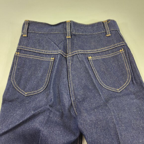 Sears Girls 14 High Waisted Wide Leg Flare Jeans Vtg 1970s - Picture 7 of 13